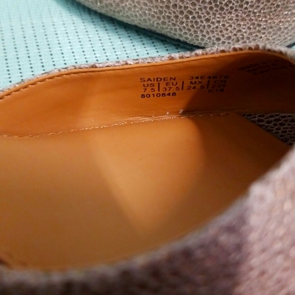 Calvin Klein Gold Peep toe with ankle strap Shoes - Picture 11 of 12